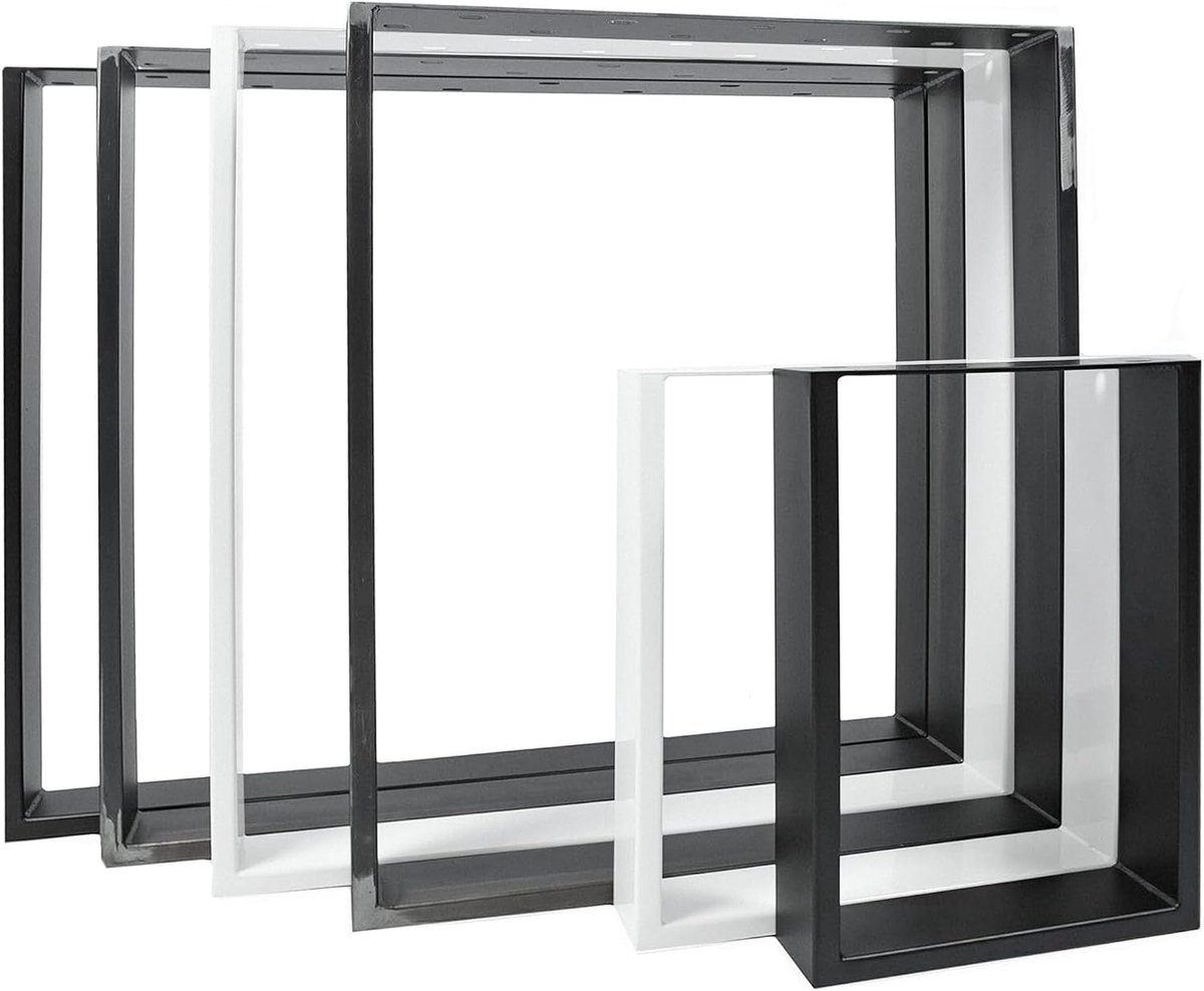 Goods Berlin 2x TAFEL-ONDERSTEL | Eenvoudige montage | Tafel-Poten industrieel van metaal | Voor doe-het-zelf projecten zoals eettafel, bureau, salontafel, bank | Tafel-Frame 40x43 cm
