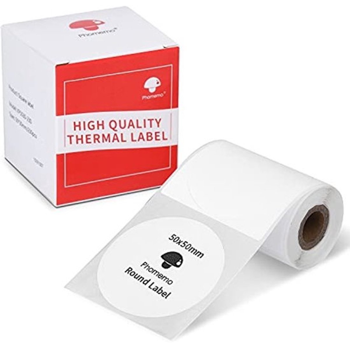 Ronde Zelfklevende Thermische Etiketten 50x50mm voor Labelprinters