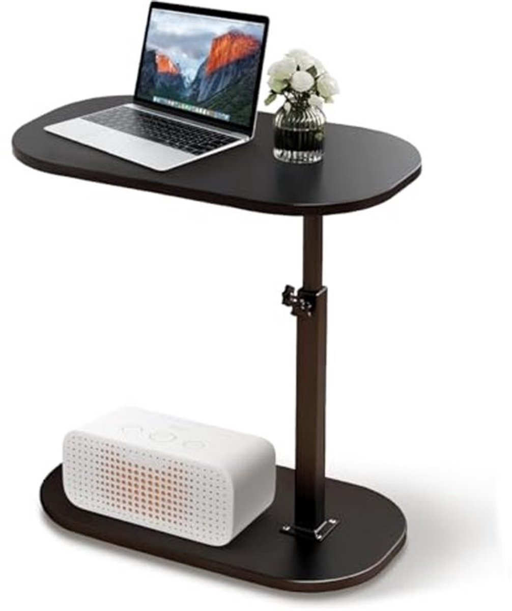 Verstelbare C-vormige Bijzettafel - 360° Draaibaar, Modern en Compact