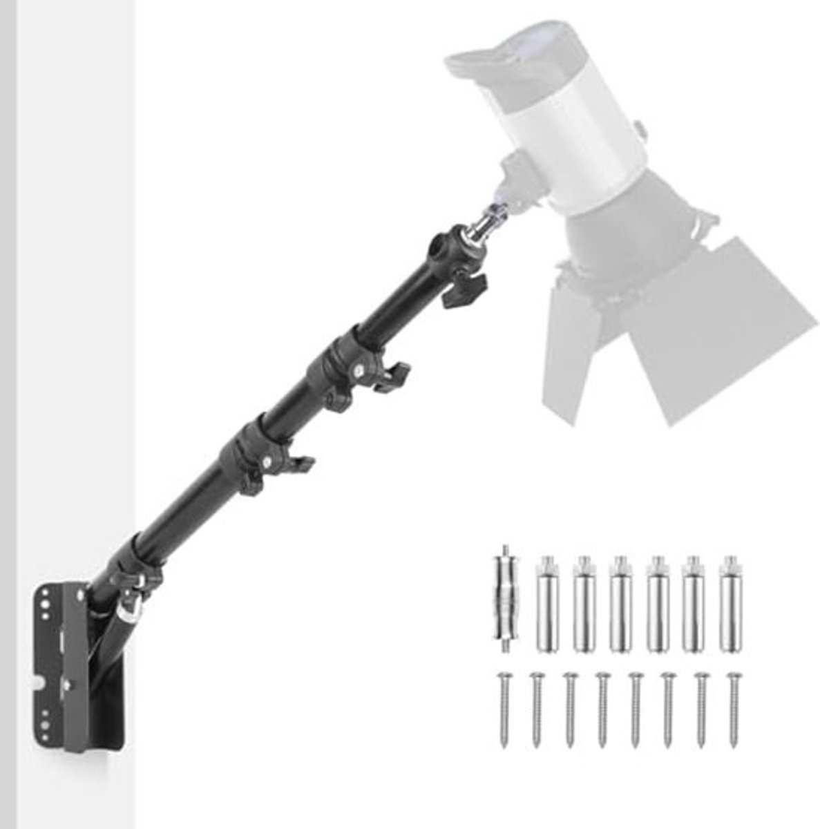 Driehoekige Wandmontage met Flexibele Arm voor Fotografie en Verlichting