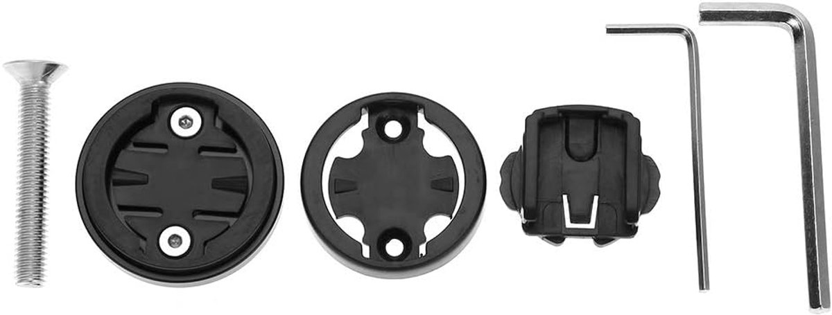 Computerhouder voor fiets, computermontagebeugel voor racefiets, mountainbike, compatibel met /Bryton/Cateye (zwart)