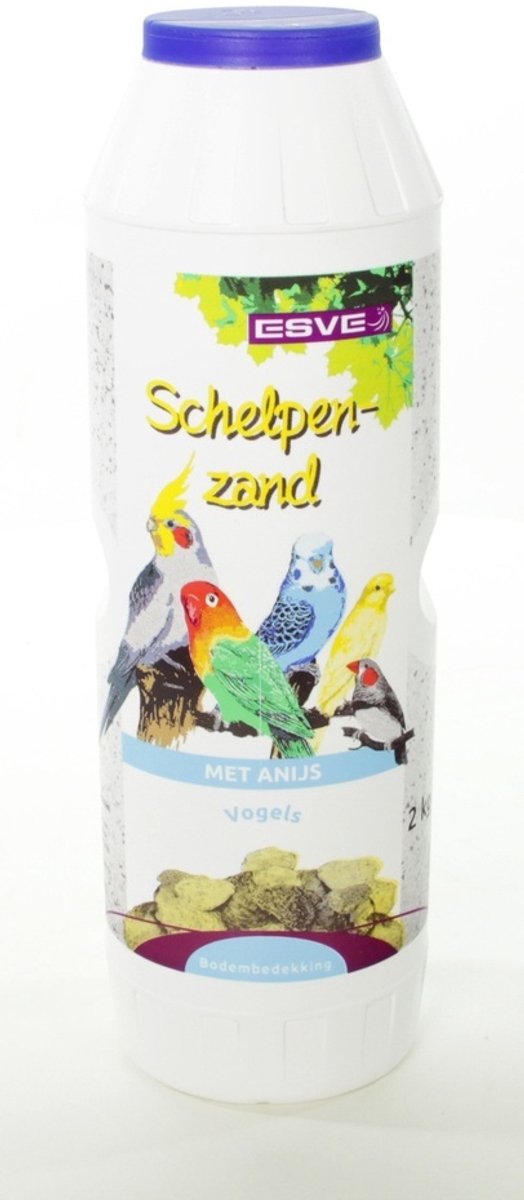 ESVE Schelpenzand stofvrij met anijs | bodembedekking en mineralenbron 2KG bus