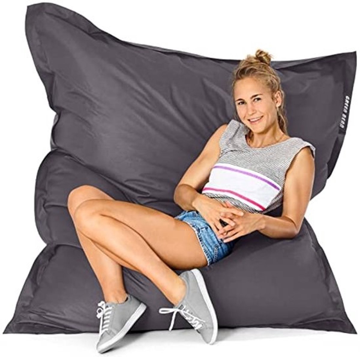 Grote Zitzak 120x160 cm - Wasbaar en Weerbestendig - Zitzak voor Kinderen en Volwassenen - Comfortabel Loungekussen