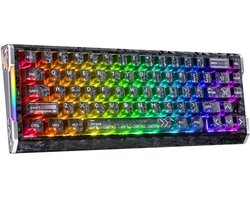 Attack Shark R68 HE Gaming Toetsenbord, Hall Effect, Carbon Fiber, 8K Polling - Ink Shade