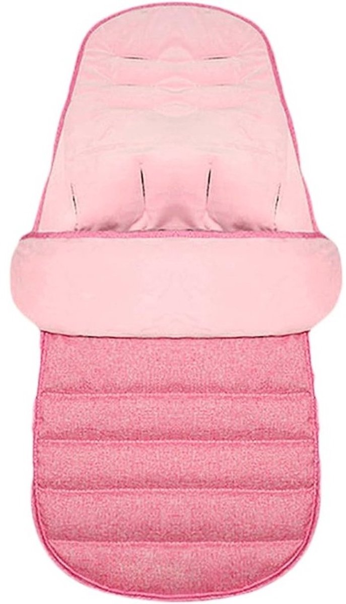 Waterdichte voetbeschermer voor peuters - Wandelwagen voetenzak, winterbestendig, afneembaar, comfortabel en warm in roze