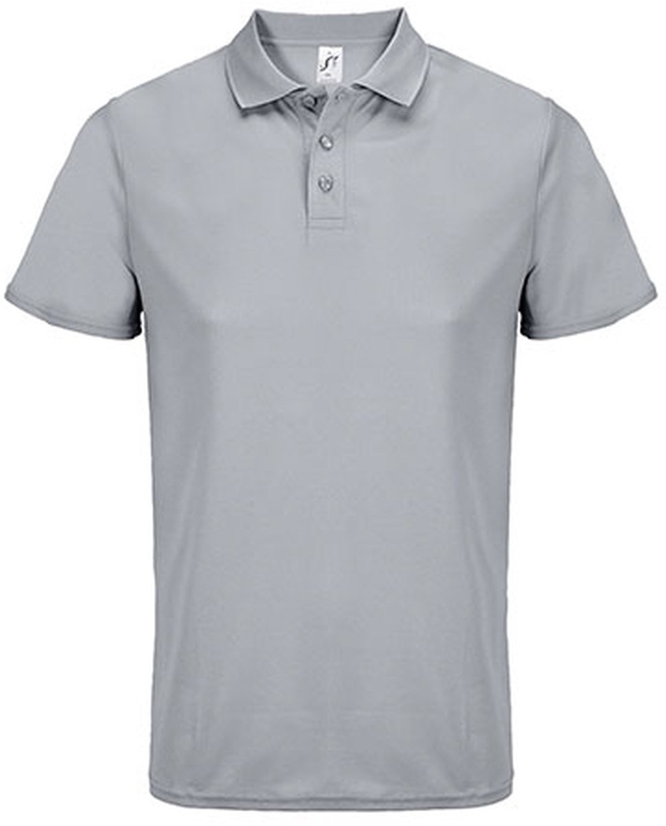 SOL'S Unisex Pitcher Sports Polo Shirt L04442 - Pure Grey - L
