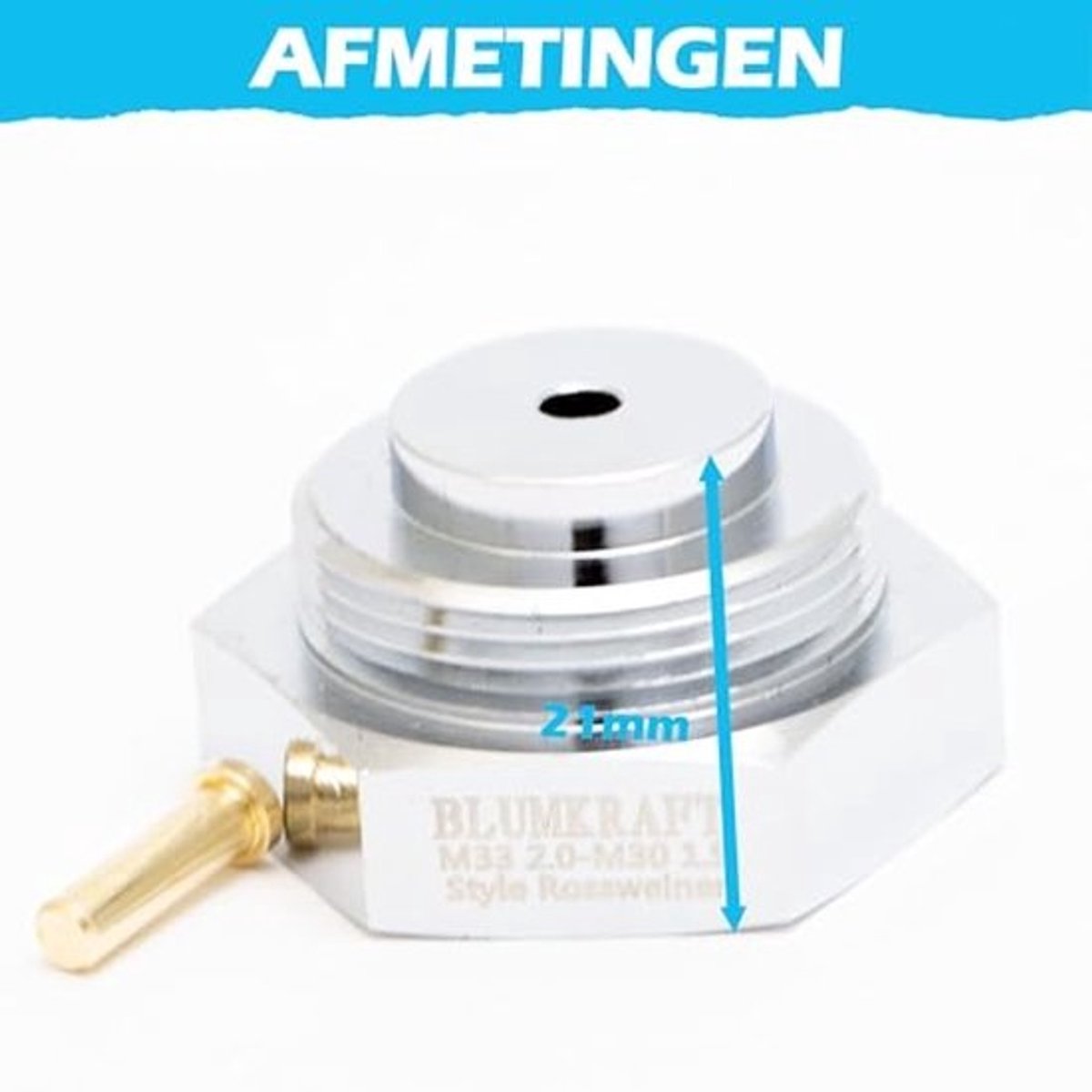 Radiatoradapter M33 x 2 op M30 x 1,5 voor thermostaat – Snelle en robuuste oplossing