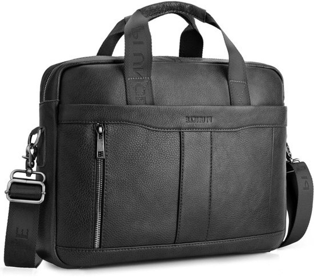 Leren laptoptas - voor 15.6 inch - Grote schoudertas voor zaken - met vintage ontwerp - ideaal voor A4-documenten en reizen