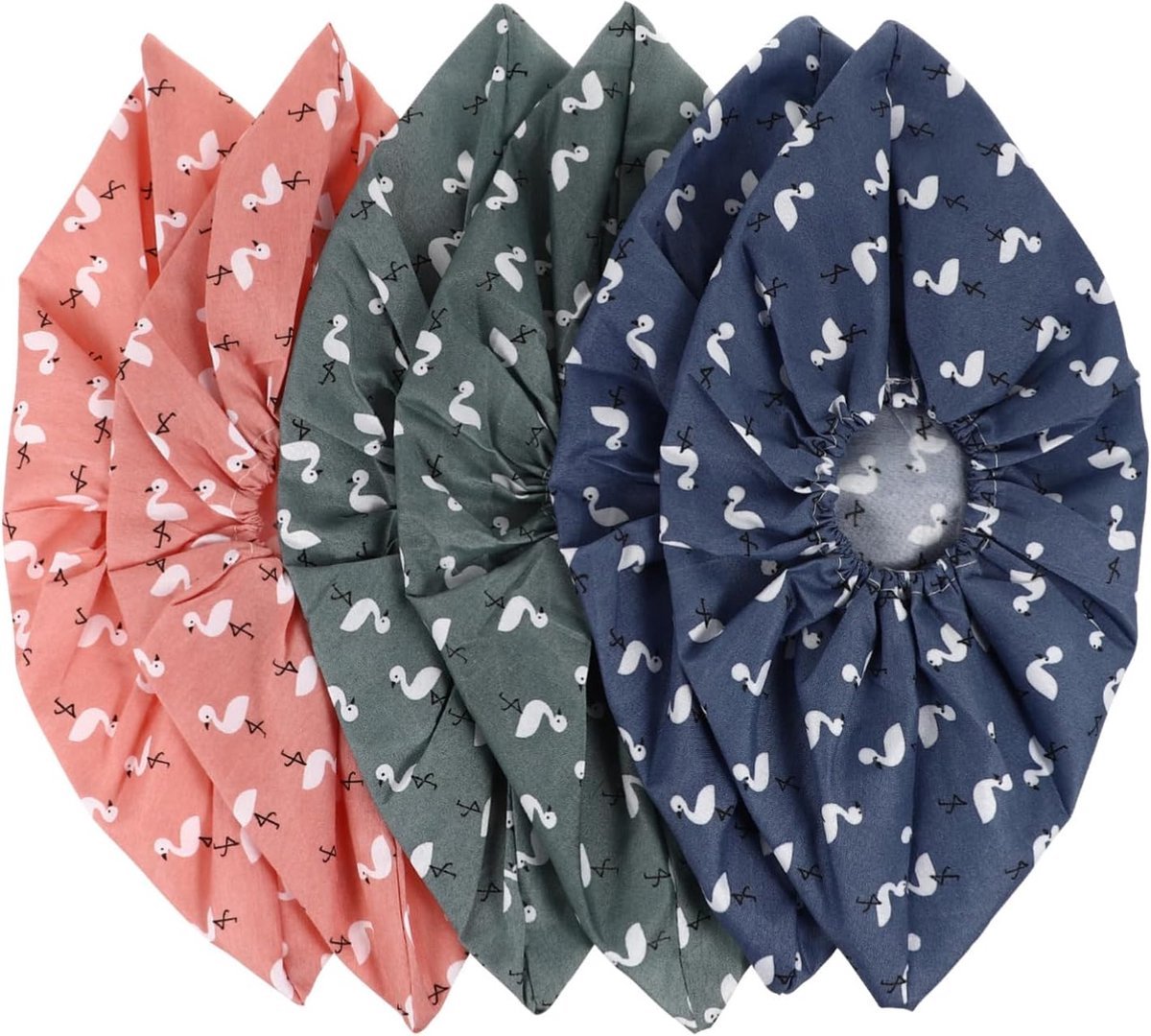 Set van 6 paar - Schoenovertrekken - Wasbaar - Stofwerend - Beschermende schoenovertrekken - Stoffen voetovertrekken - Herbruikbaar - Roze, groen en blauw