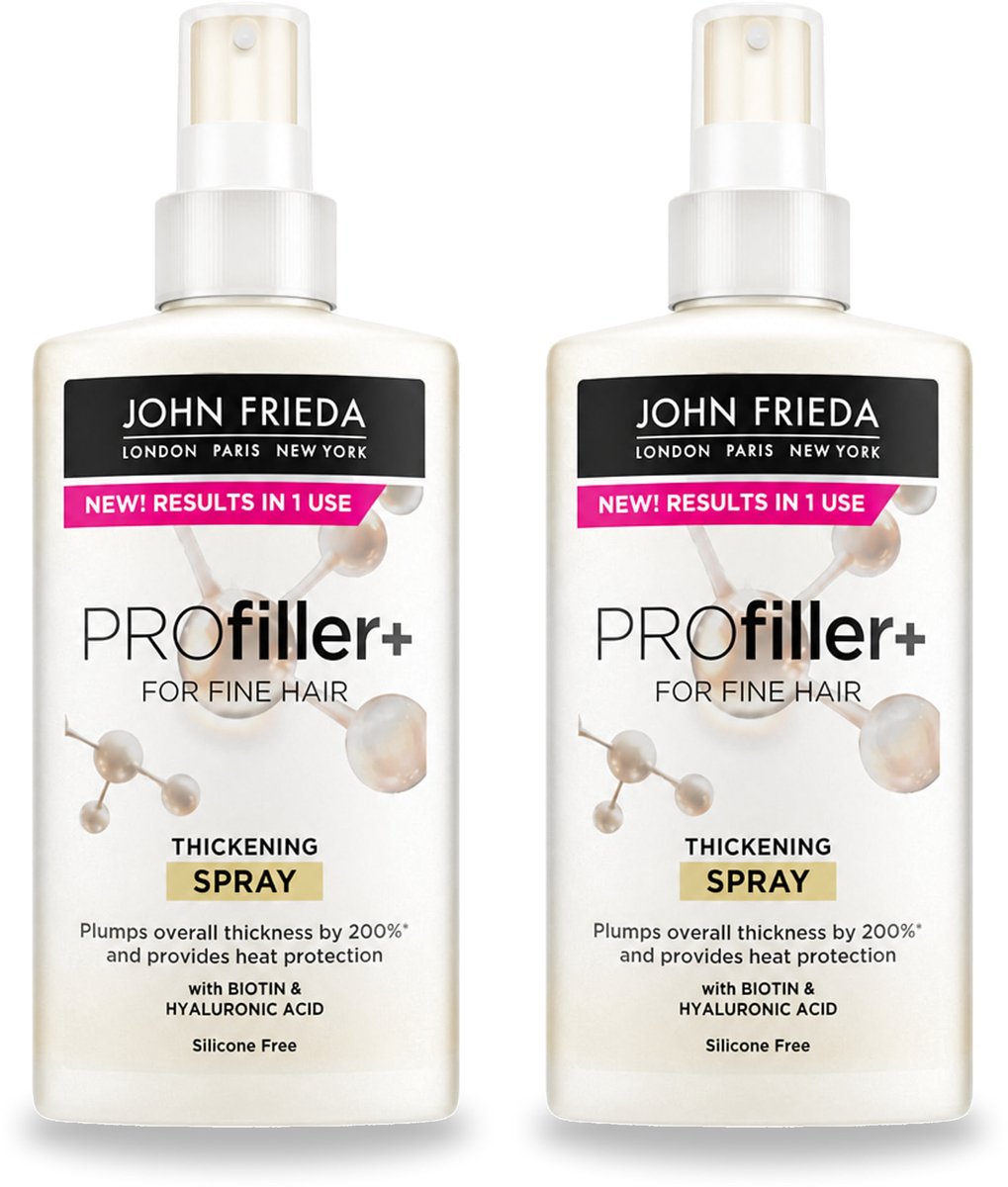 2 x John Frieda – Spray – PROfiller+ Thickening – Verdikkend en versterkend – 150 ml - Voordeelverpakking - 2 stuks