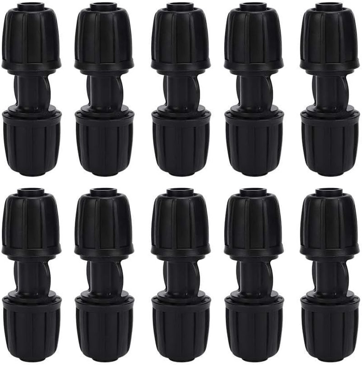 Rechthoekige Waterverbinder, 10 Stuks, Geschikt voor 16mm PE Slang, Tuin Drip Irrigatie Aansluitingen, Waterbesparing en Efficiënte Irrigatie