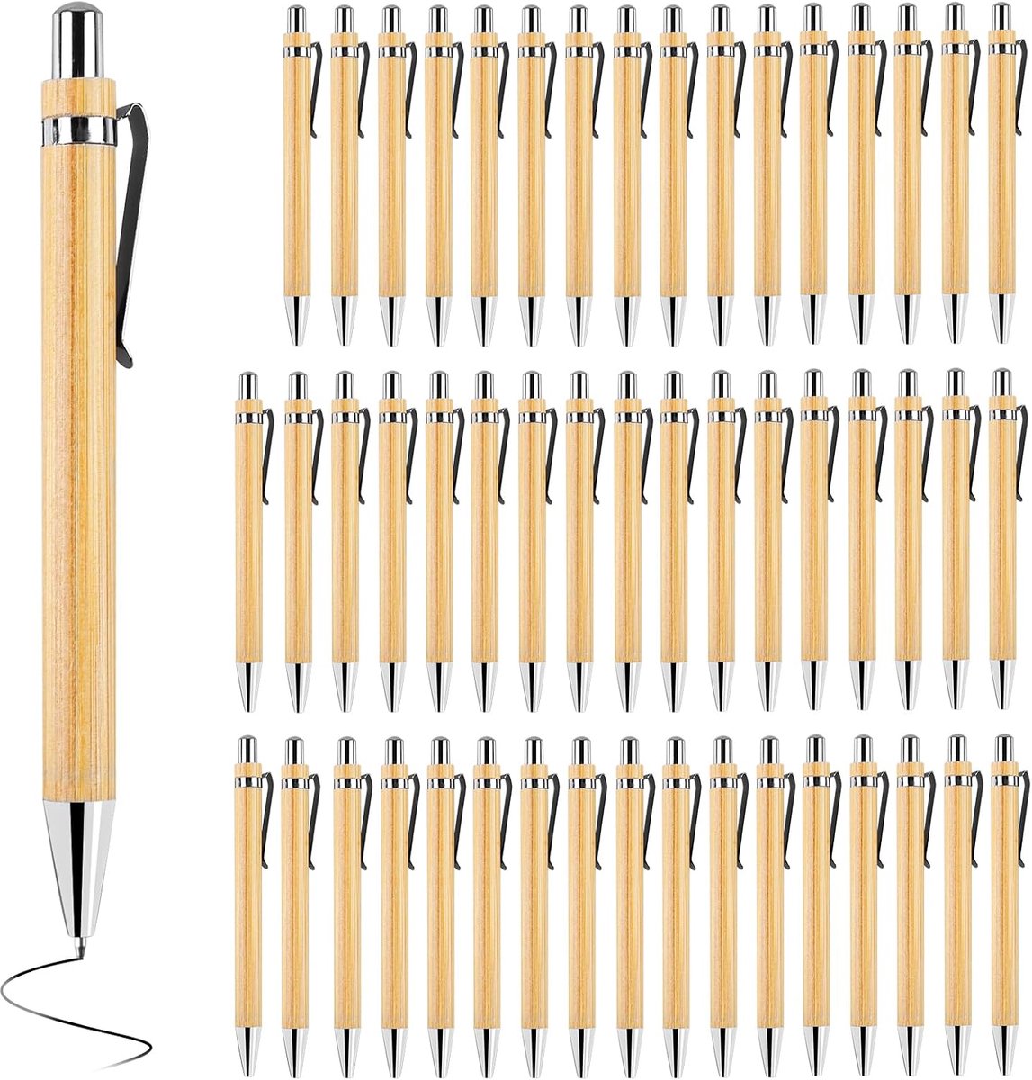 Houten balpen met gravure, afscheidscadeau voor medewerkers en collega's