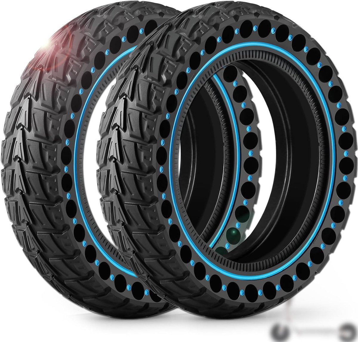 2 Stuks Banden 50/75-6.1 voor Elektrische Step, Tubeless Band Ook Compatibel met Maten 8,5 x 2,0 en 8 1/2 x 2, Lekbestendig, Geen Onderhoud Nodig