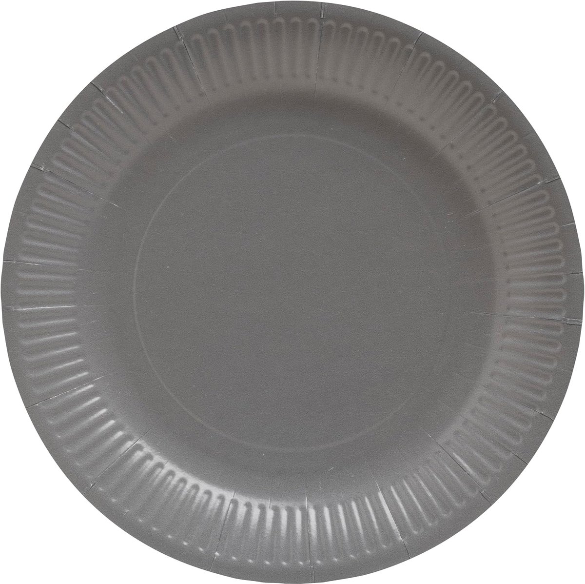 20 Kartonnen Borden Ø23cm Grijs