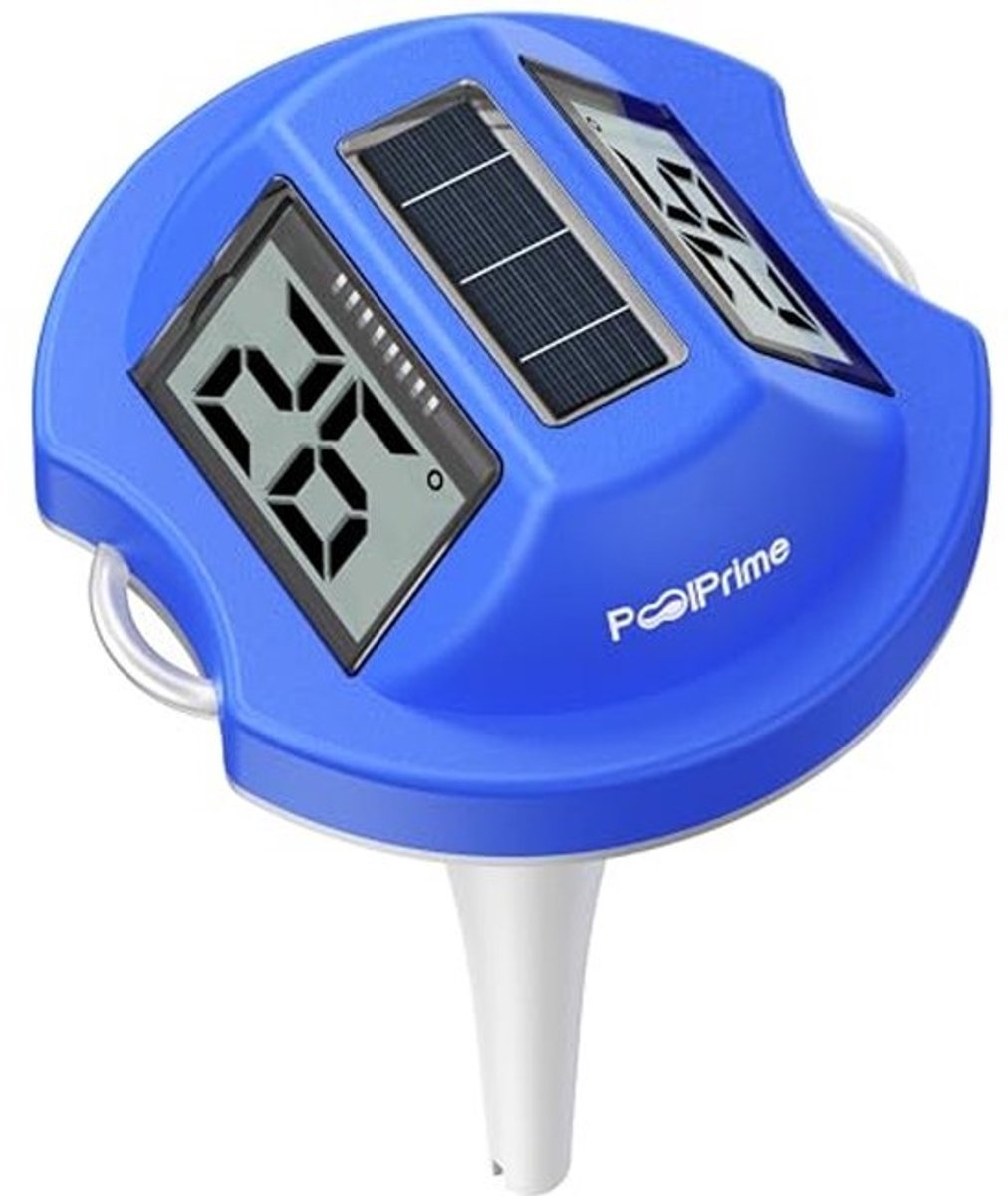 Zwembadthermometer met Dubbel Scherm en Digitaal Display - Drijvend en Waterdicht voor Zwembaden en Hot Tubs