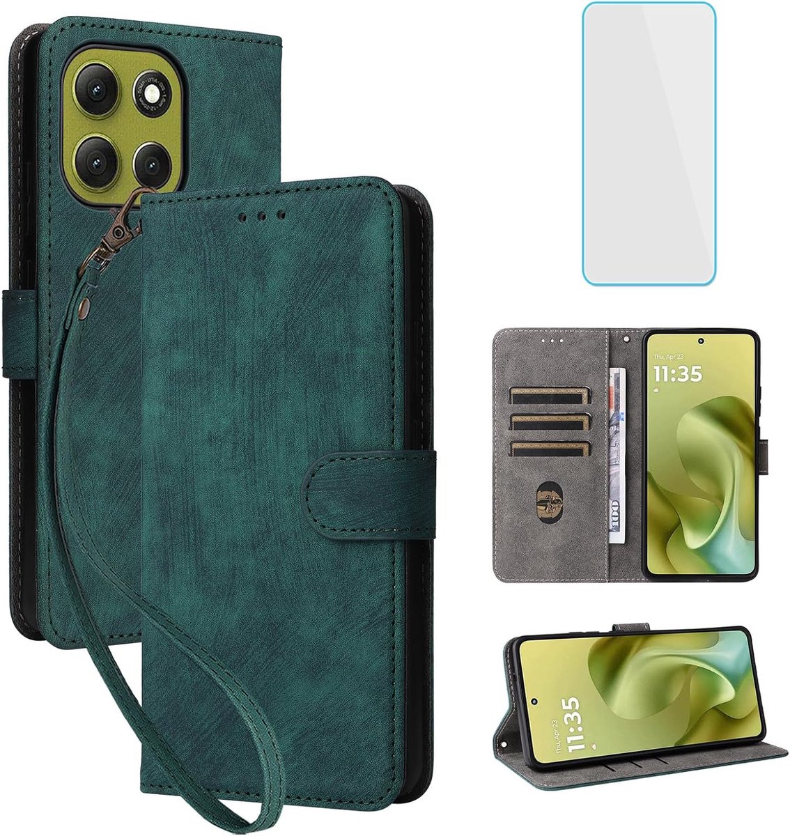Hoesje Voor Motorola Moto G86 Power 5G Groen