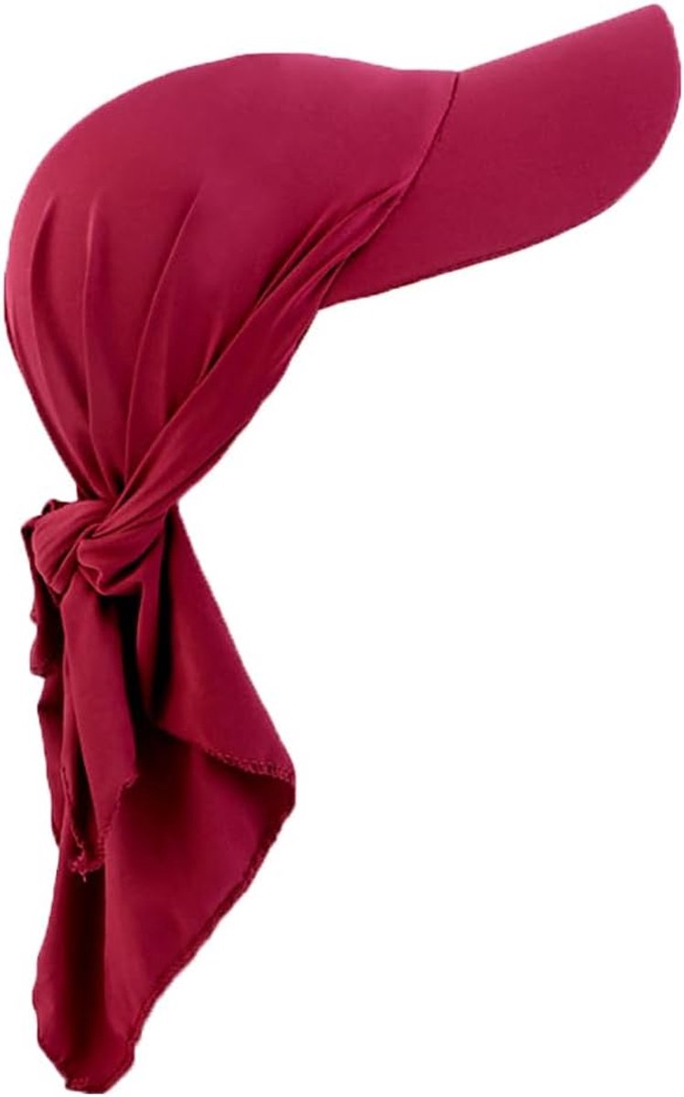 Hoofddoek met klep, tulband, gebonden, honkbalpet voor de zon