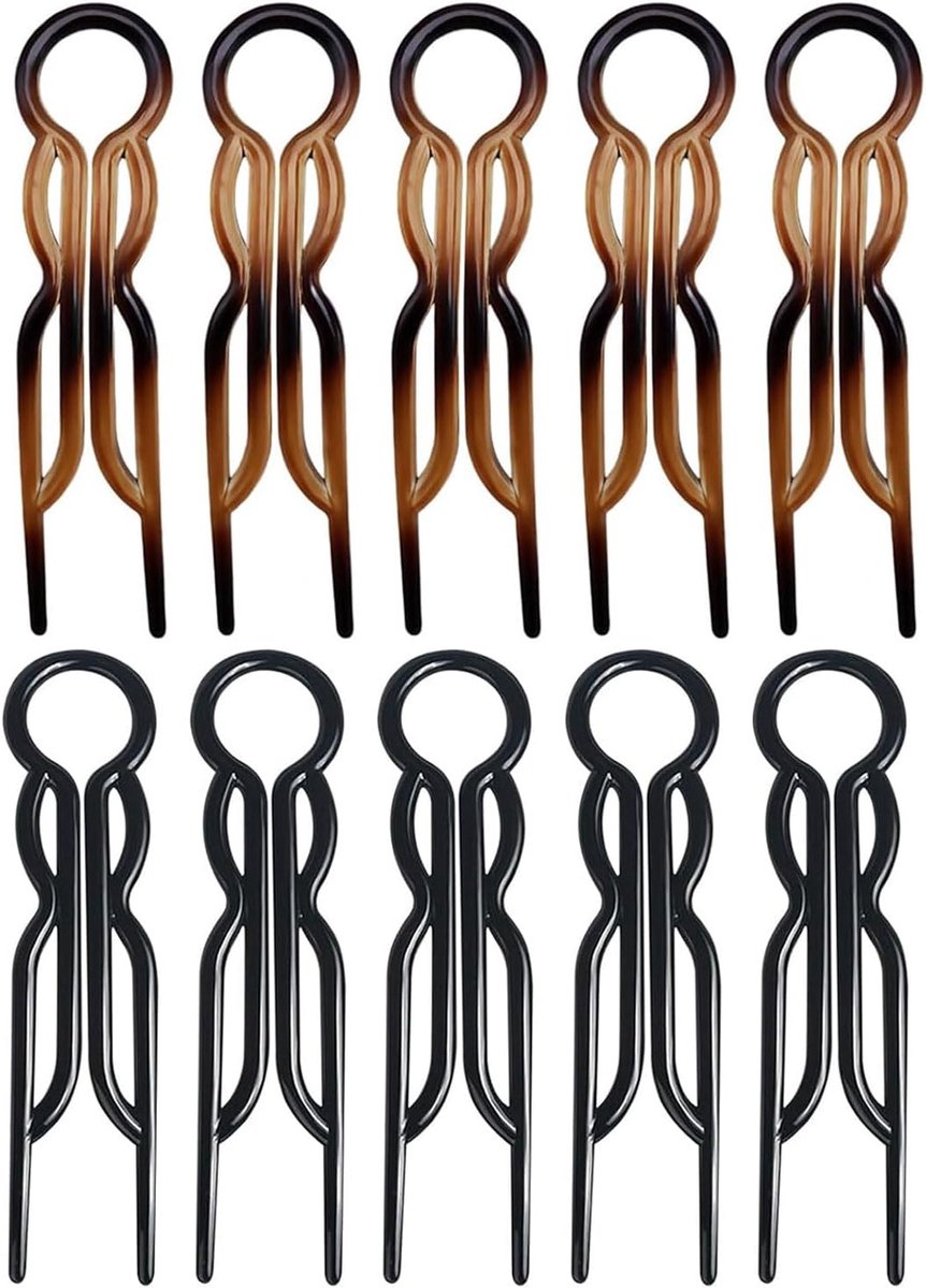 Haarspelden voor dames, haarspelden, haarspelden met magische greep, U-vormige haarspelden, haarstyling-accessoires voor dames, haarstyling-gereedschap