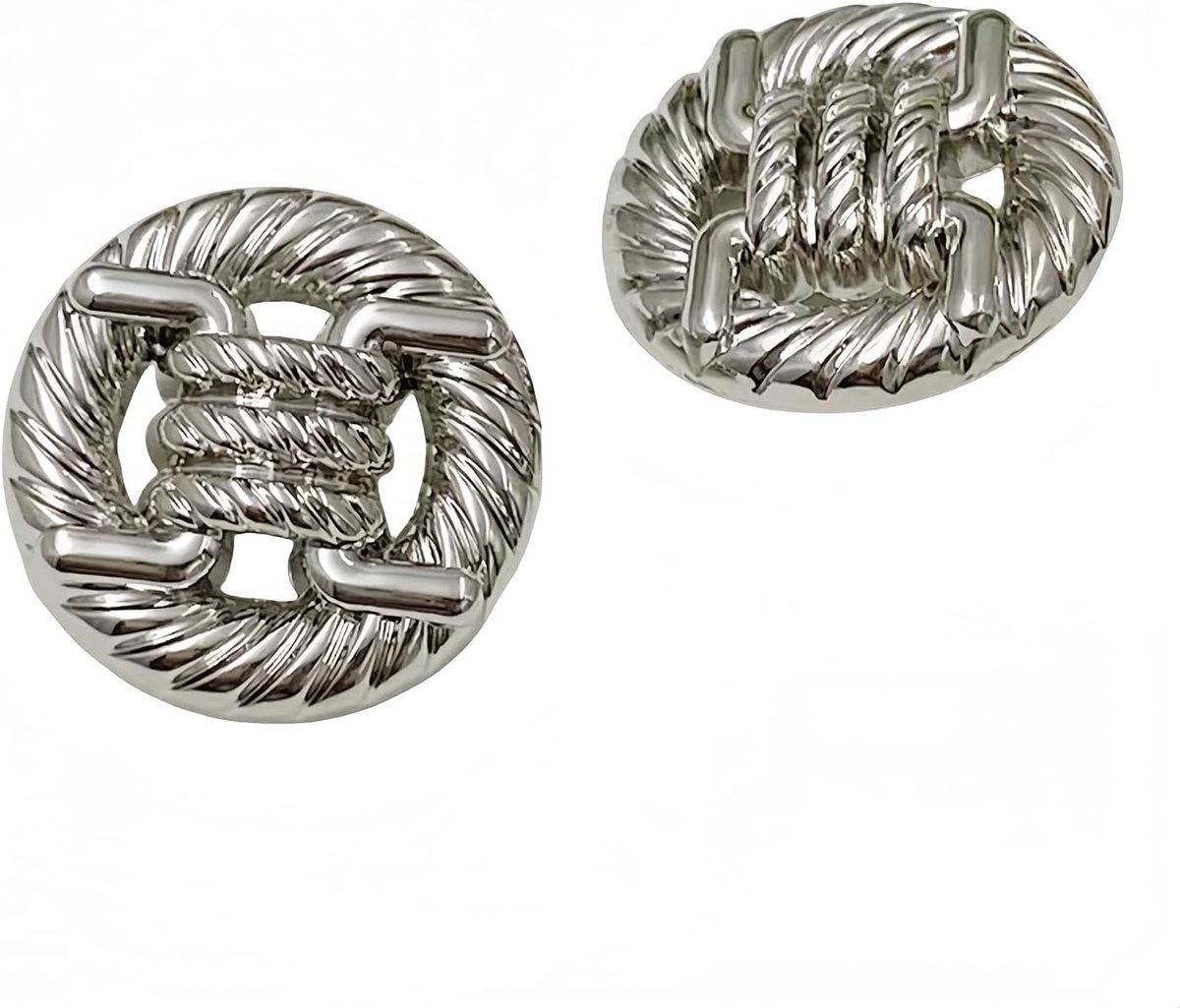 Knopen van legeringsmetaal met geknoopt hol patroon voor dameskleding jassen truien naaiaccessoires