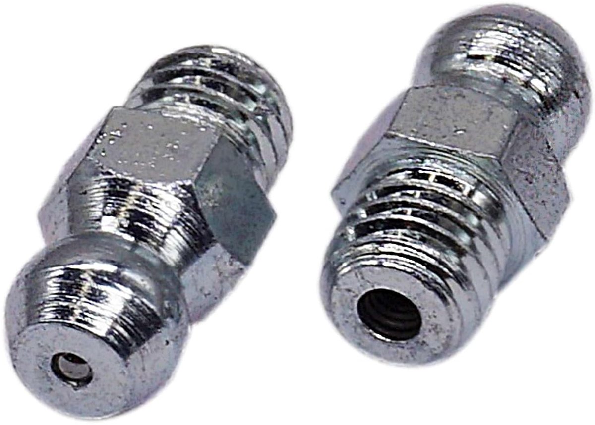 (20 stuks) Smeernippel M6, Verzinkt Rechte Smeernippel, DIN 71412 A, Hydraulische Konische Smeernippel, Smeernippel Fitting