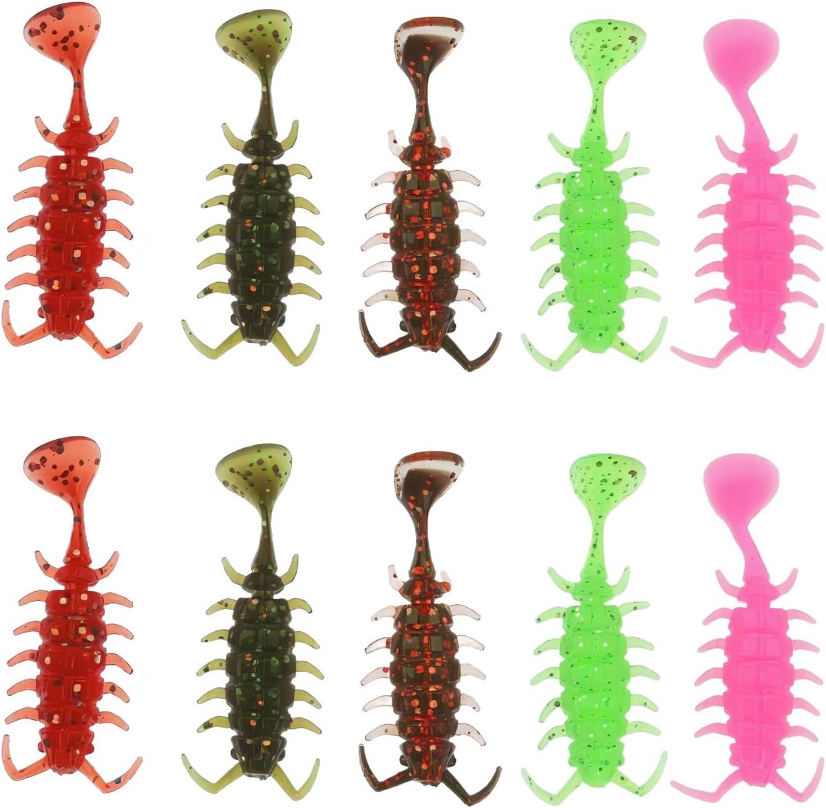 Zachte Vis Aas 3.5Cm Worm Vorm Plastic Vissen Lokt Geschikt Voor Zoetwater Zeewater Vissen