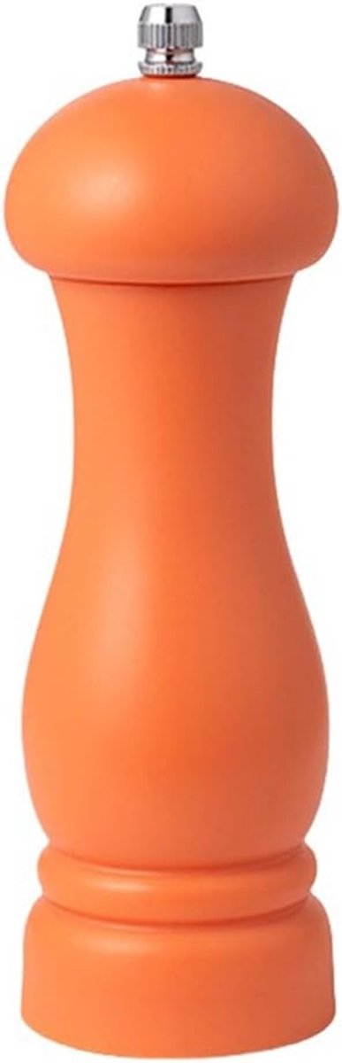 Zout- en pepermolen, set van 2, duurzame keramische kern met instelbare maaldikte, eenvoudig draaien, geschikt voor chili en zeezout (oranje, verpakking van 2)