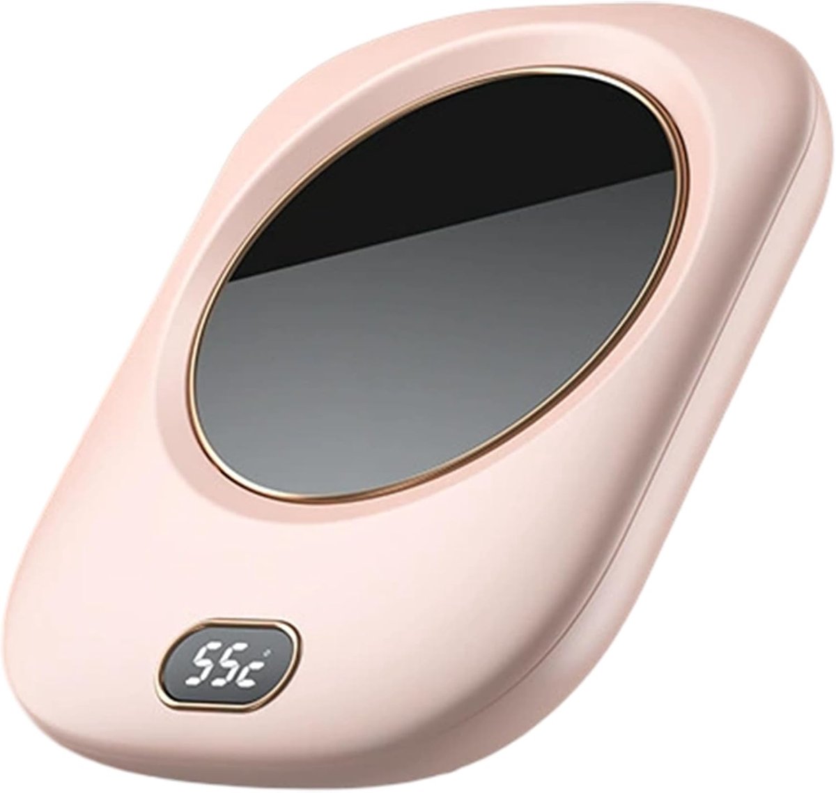 Draadloze koffiewarmer met 3 temperatuurstanden voor thuis en op kantoor; waterdichte, elektrische USB-mokwarmer voor dranken, thee, melk en meer - roze