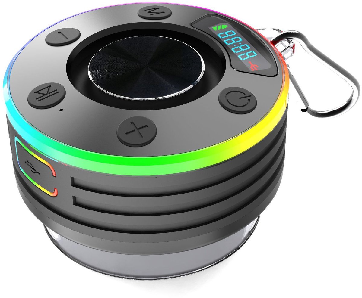 Donerton Bluetooth-luidspreker, draagbare bluetooth-luidspreker met stereogeluid
