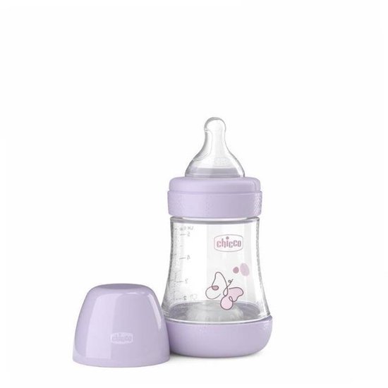 Chicco Perfect5 babyfles 150ml siliconen speen - Anti-koliekfles — afbeelding 3