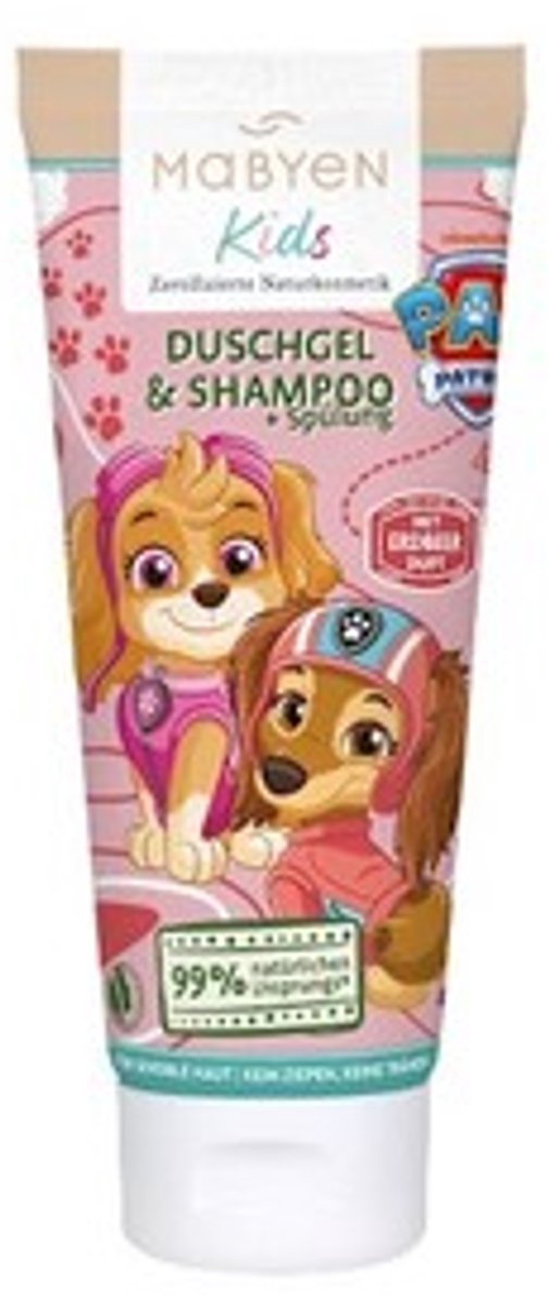 MABYEN Kids 3-in-1 Douchegel Aardbei Paw Patrol 180ml - Shampoo