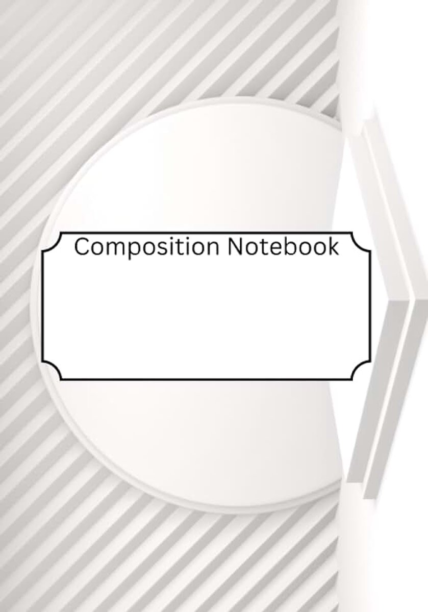Designed Composition Notebook For School College or University: Handy 7 x 10 inch Lined Note Book For Students And Teachers