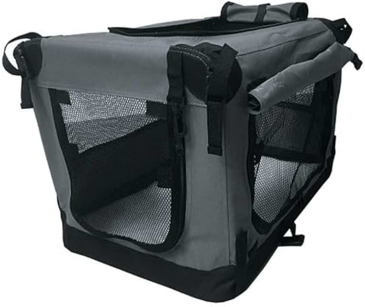 Reisbench Premium Antraciet XXL (102 cm) - Nylon Softbench - Opvouwbaar - Lichtgewicht Hondenbench - Autobench Transportbox
