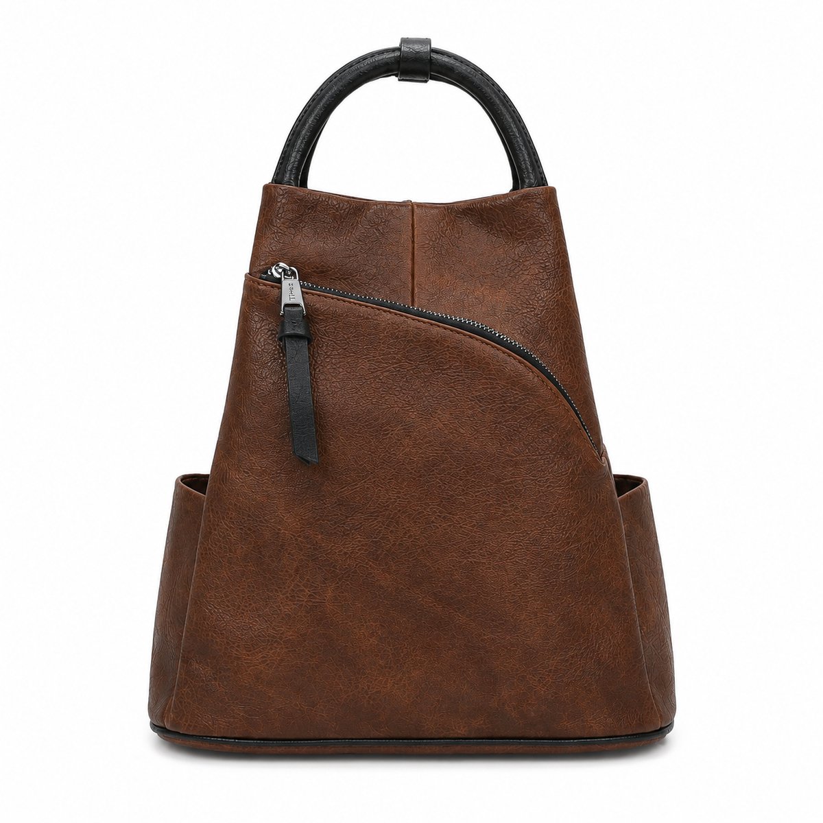 THL Design - Dames Rugzak - Kleine Rugtas - Anti Diefstal - Bruin / Zwart