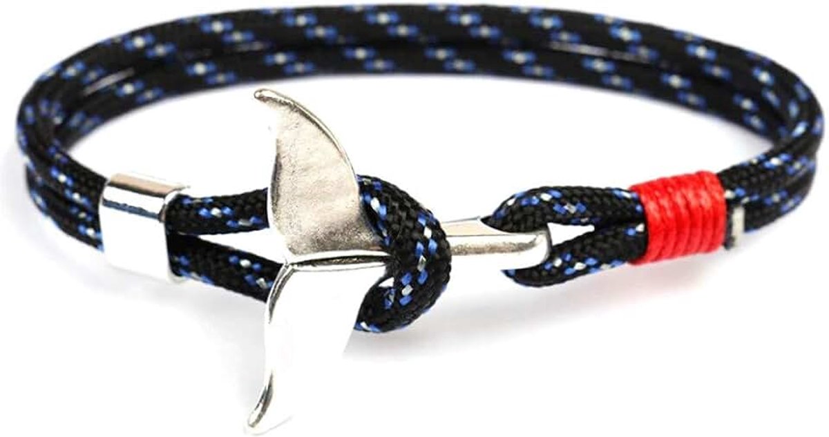Walvis armband heren dames zeezicht zilver