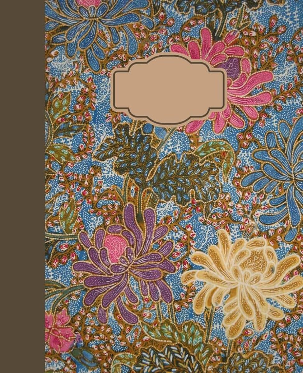 Batik pattern collection notebook with unique pattern, 120 pages lined wide ruled: Discover Indonesia pattern U: Great for study, work, or journaling suitable for all ages
