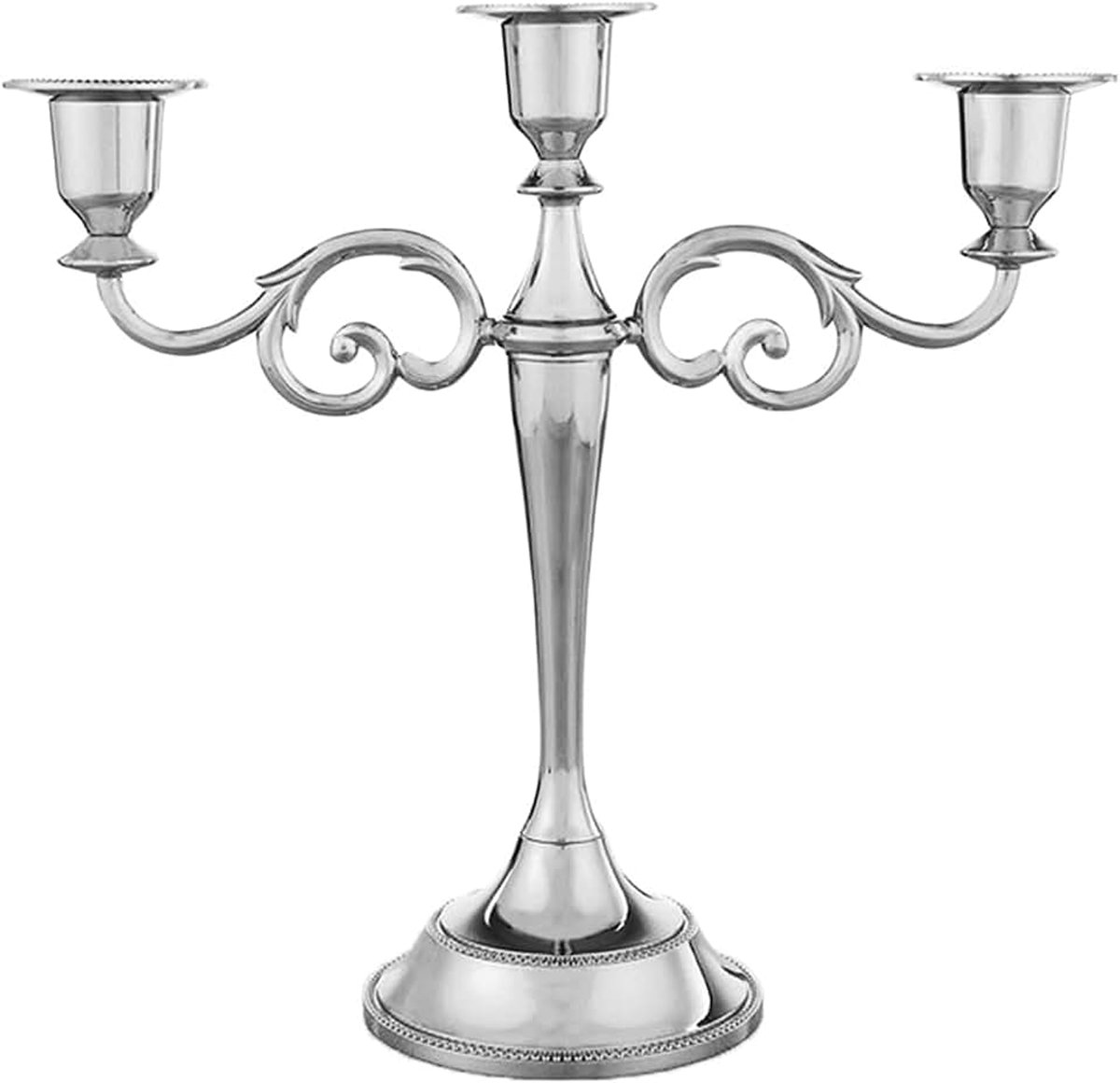 3-armen metalen pilaar kandelaars kandelaar bruiloft decoratie stand mariage home decor kandelaar (Color : Plum)