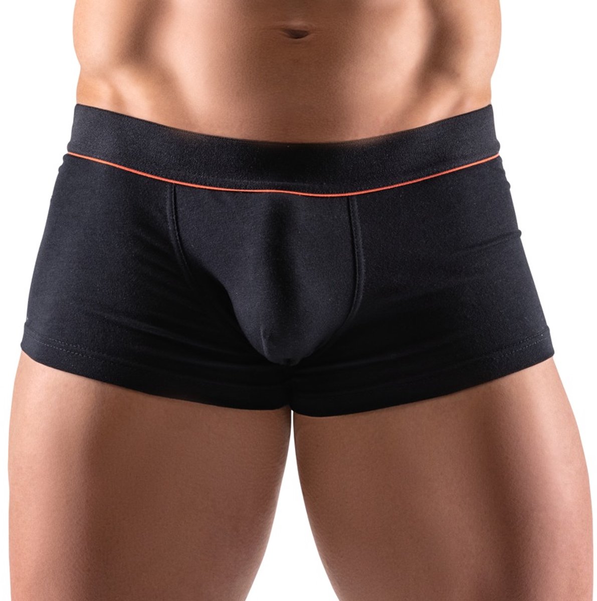 Svenjoyment Mannen Shorts Trendy met Zijdezachte Banden - Zacht Gewoven Elastisch Tailleband met Rode Strepen - Tight Fit Maat SMALL