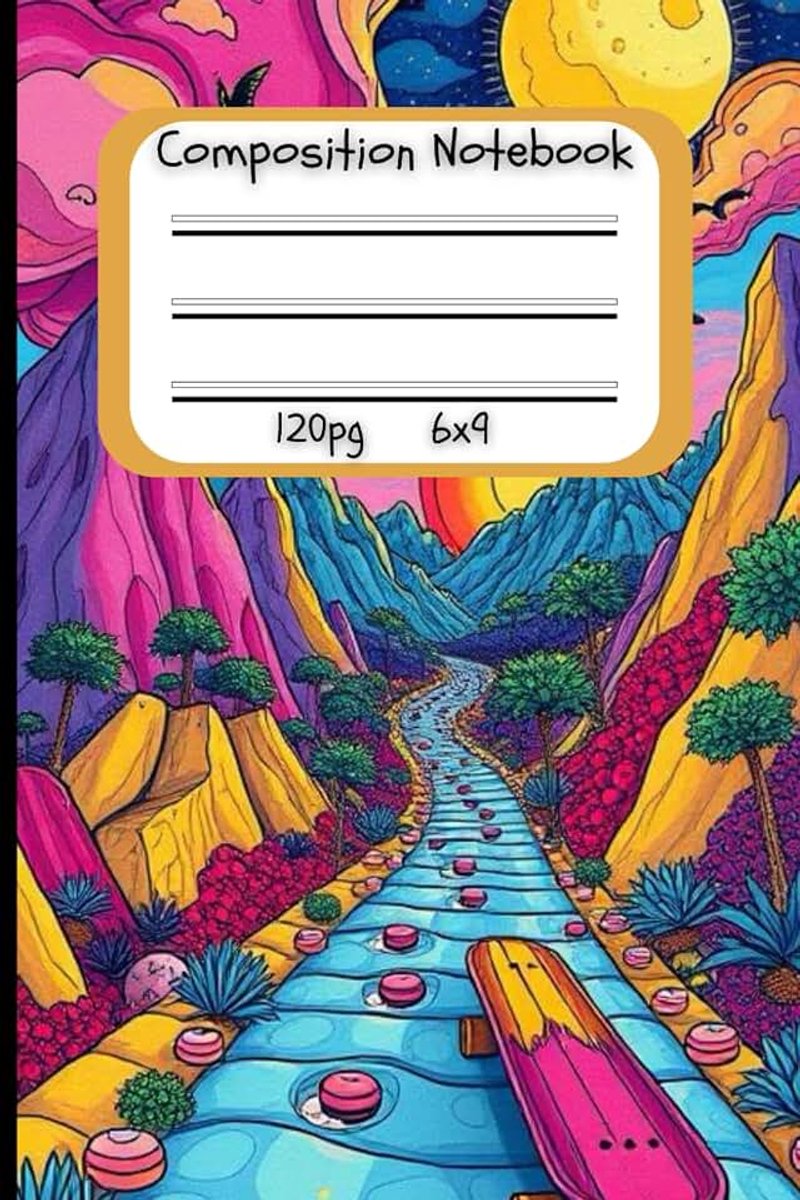Longboarding Dreams: Vibrant Lined Notebook for Creative Journeys