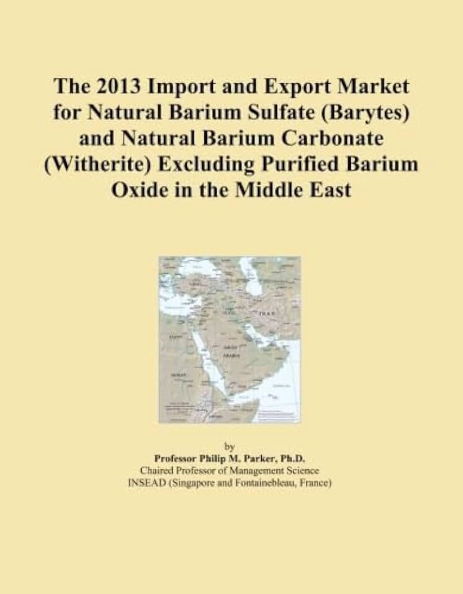 2013 Import and Export Market for Natural Barium Sulfate (Barytes) and Natural Barium Carbonate (Witherite) Excluding Purified Barium Oxide in the Middle East