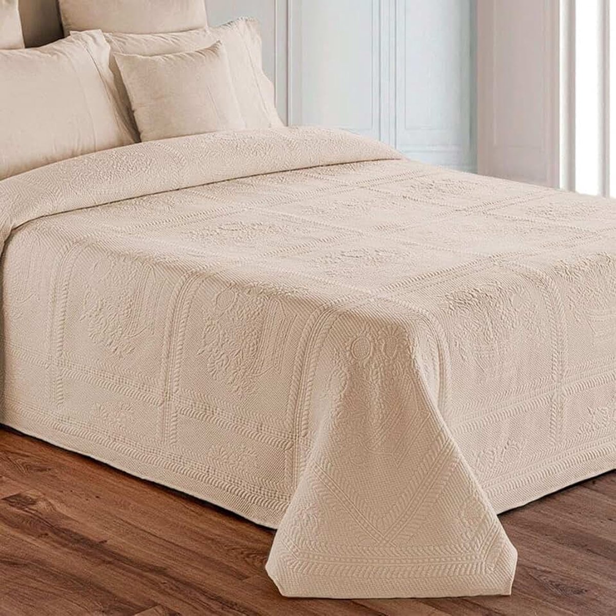 Deken, Sprei van Katoen met Patroon, Jacquard-verwerking, Daunex
