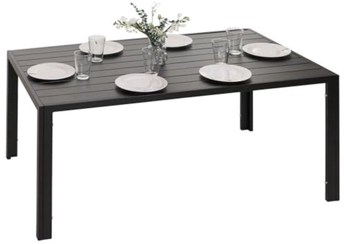 Aluminium Eettafel 140 x 80 cm - Weerbestendige Bistrotafel voor Tuin en Balkon