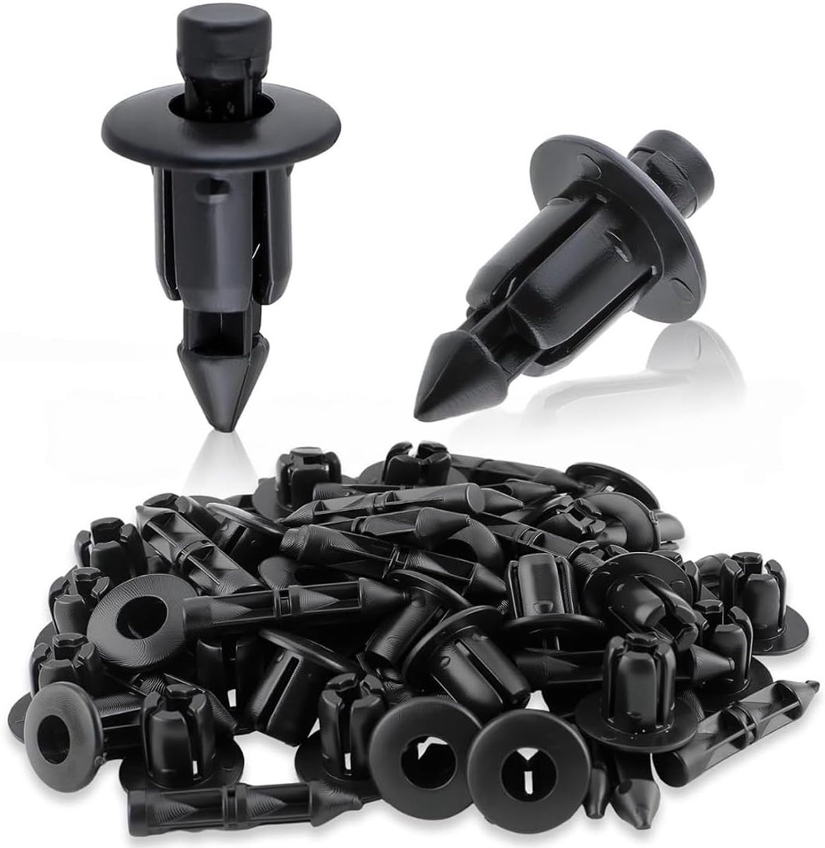 100 Stuks Plastic Klinknagel Fiets Kuip Trim Panel Bevestigingsklemmen, Bevestigingsclips, Kuipclips voor Yamaha, Kawasaki, Suzuki