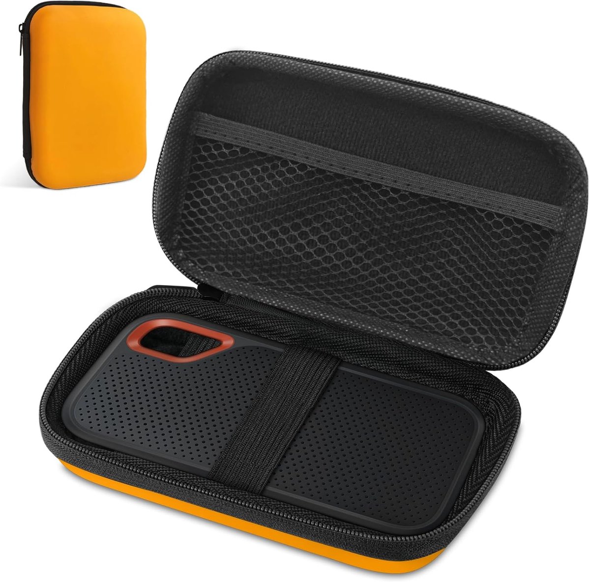 Schijf koffer, draagbare externe harde schijf koffer voor SanDisk Extreme/SanDisk PRO 500G 1TB 2TB/2,5 inch HDD SSD My Passport, beschermende opbergtas