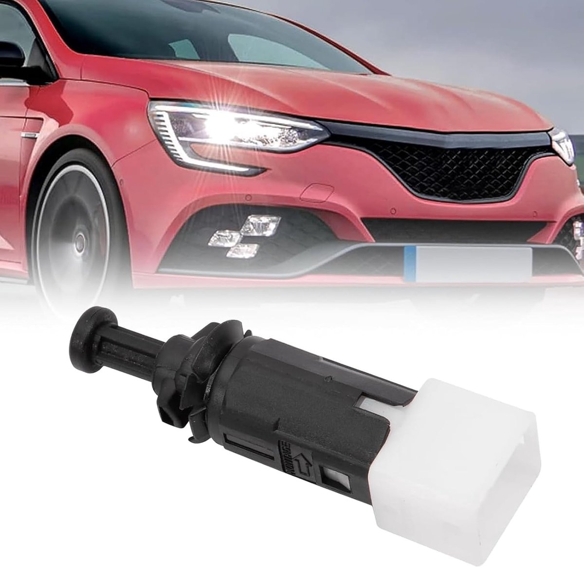 1 x stoplichtschakelaar 7700414988 compatibel met Renault Trafic 2, lichtschakelaar, remschakelaar voor Laguna Clio Espace Twingo Kangoo Master 2 4545450214 auto-accessoires.