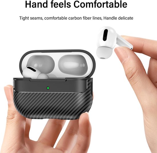 Textuur Hoesje voor AirPods Pro 3 2025 XW Zwart — afbeelding 4
