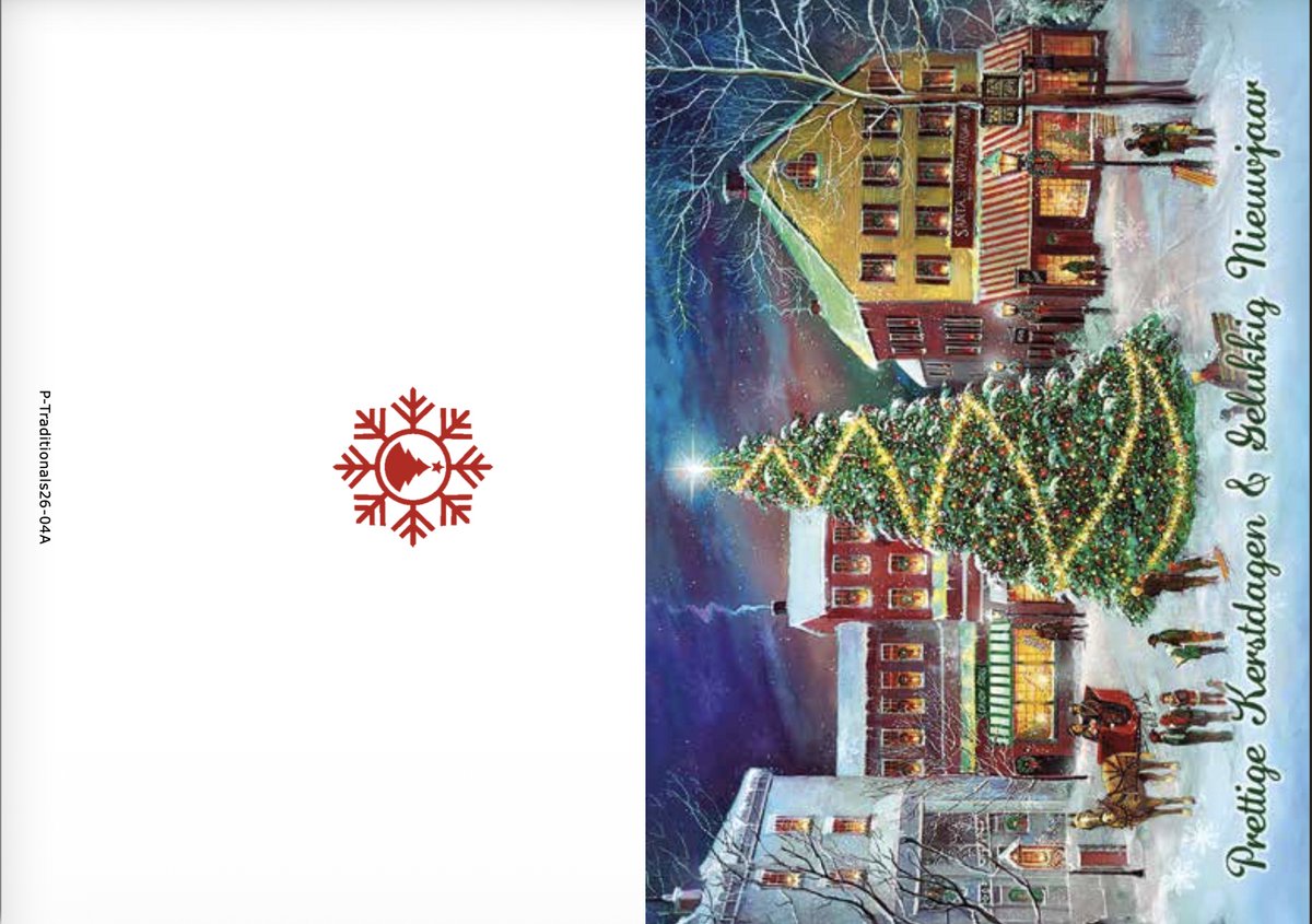 Kerstkaarten box Traditionals 4