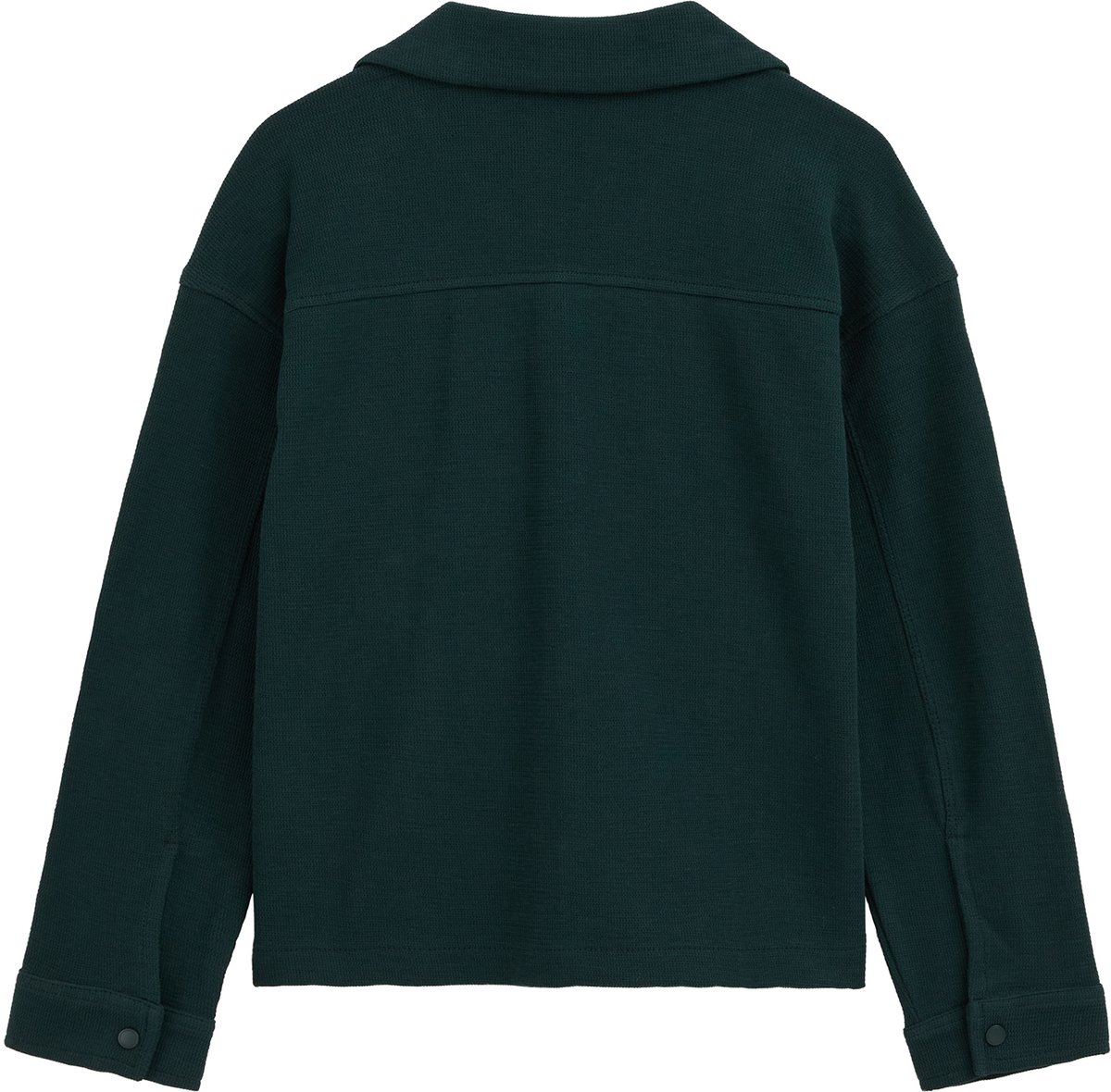WE Fashion Jongens overhemd met structuur en patch