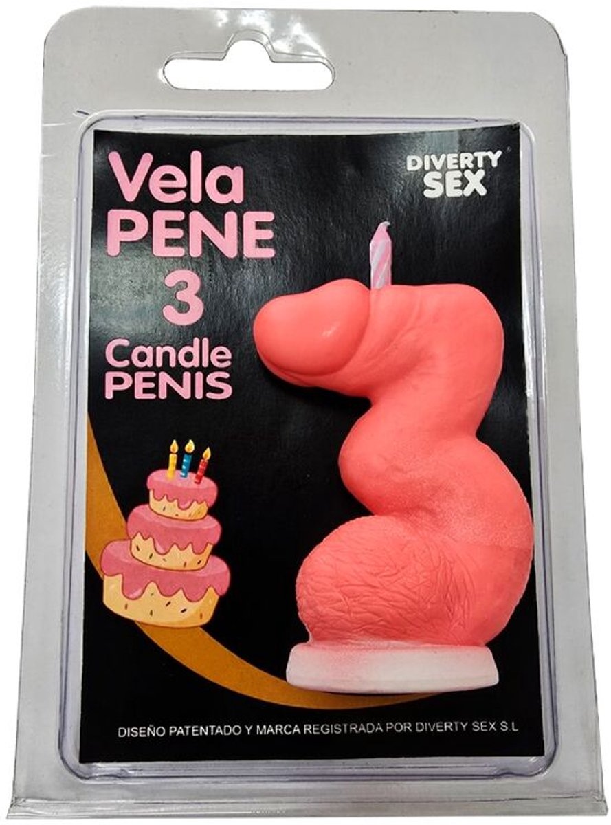 Peniskaars in de vorm van het getal 3, Roze