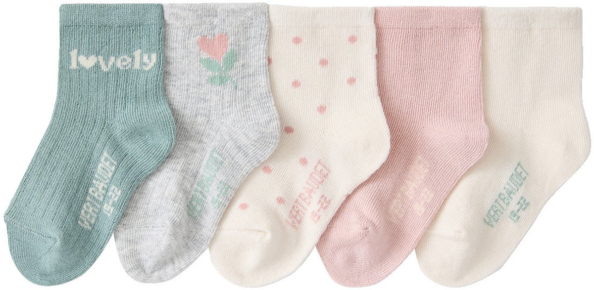 Vertbaudet Set van 5 babysokjes voor meisjes