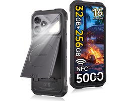 CUBOT Kingkong Dura - Robuuste Smartphone met Verwisselbare Batterij - 2 Stuks Inbegrepen - 6,88" 120 Hz - 32GB RAM - 256GB ROM - 5000mAh - IP68/IP69K - Android 16 - NFC - GPS - Zwart